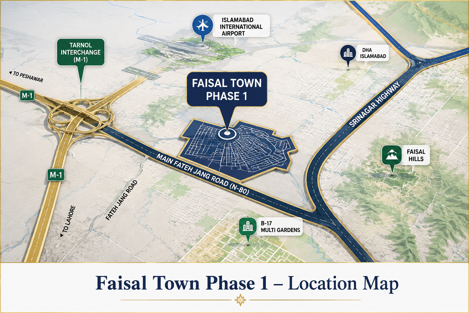 Faisal Town Phase 1 Master Plan